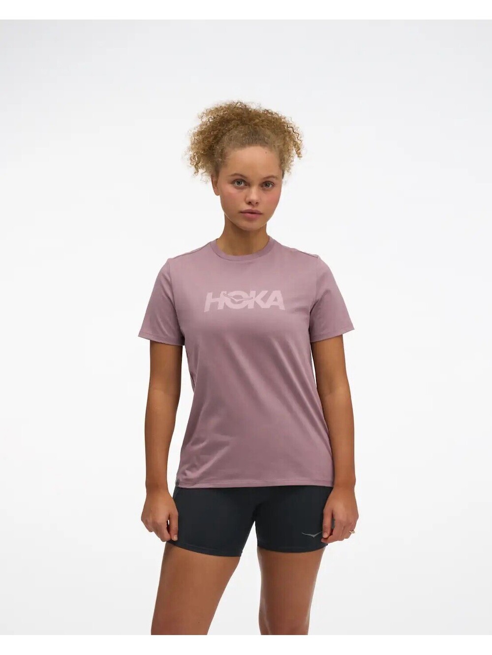 HOKA Core Logo CTN SS Tee Mauve Dark Quartzite Women’s XXL shirt Short Sleeve